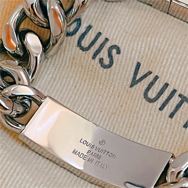 【M00270】LOUIS VUITTON コピー ブレスレット チェーン モノグラム 紳士 ユニセックス シルバー ルイヴィトン