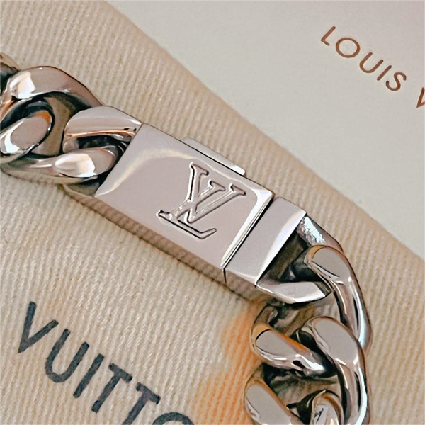 【M00270】LOUIS VUITTON コピー ブレスレット チェーン モノグラム 紳士 ユニセックス シルバー ルイヴィトン