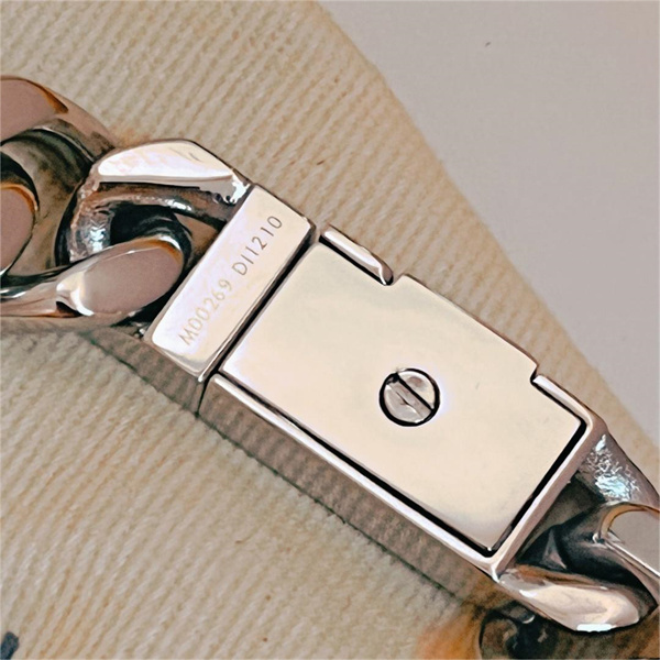 【M00270】LOUIS VUITTON コピー ブレスレット チェーン モノグラム 紳士 ユニセックス シルバー ルイヴィトン