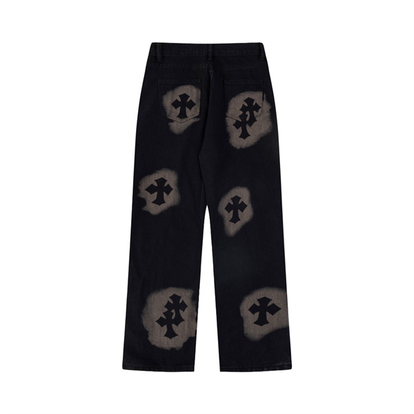 CHROME HEARTS スーパーコピー ジーンズロゴプリントカジュアル デニム 水洗い ストリート系クロムハーツ