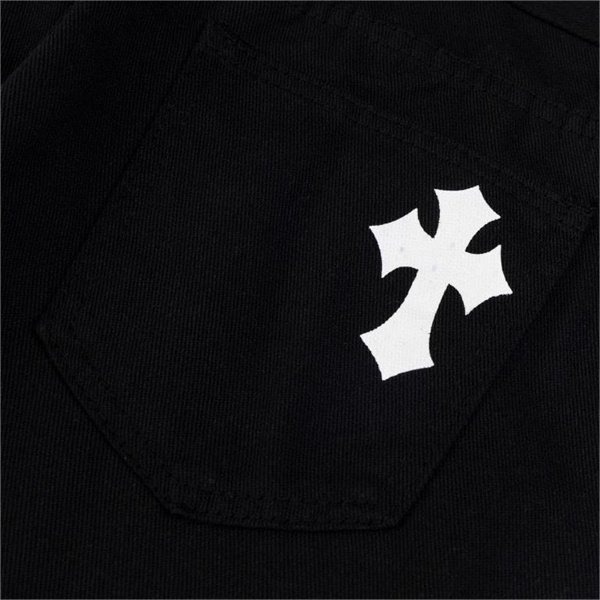 人気MAX クロムハーツ スーパーコピー ジーンズ ロゴ プリント 柄 カジュアル デニム CHROME HEARTS