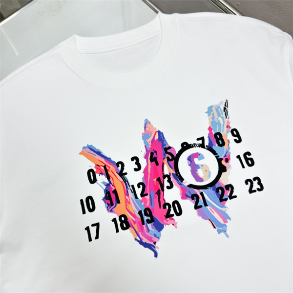 Maison Margiela コピー 長袖Ｔシャツ クルーネック 長袖 プリント柄 純綿 メゾン マルジェラ