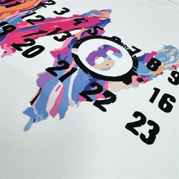 Maison Margiela コピー 長袖Ｔシャツ クルーネック 長袖 プリント柄 純綿 メゾン マルジェラ
