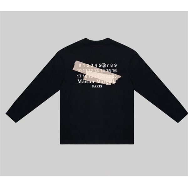 メゾン マルジェラ スーパーコピー 長袖Ｔシャツ MM6 ロゴ プリント柄 2色 Maison Margiela