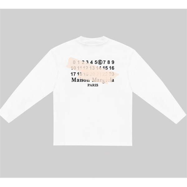 メゾン マルジェラ スーパーコピー 長袖Ｔシャツ MM6 ロゴ プリント柄 2色 Maison Margiela
