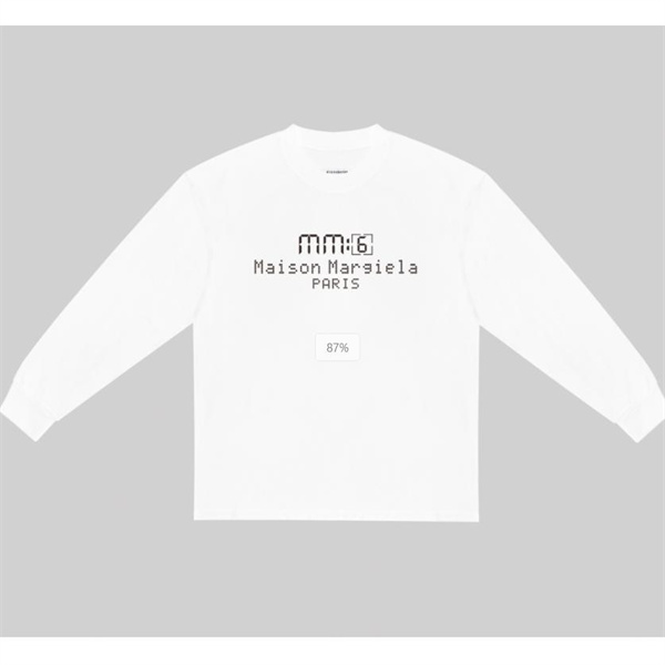 メゾン マルジェラ コピー 長袖Ｔシャツ 時計テーマ 立体 ロゴ ユニセックス Maison Margiela