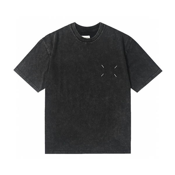 Maison Margiela スーパーコピー Ｔシャツ 刺繍 ロゴ レトロ カジュアル クルーネック メゾン マルジェラ