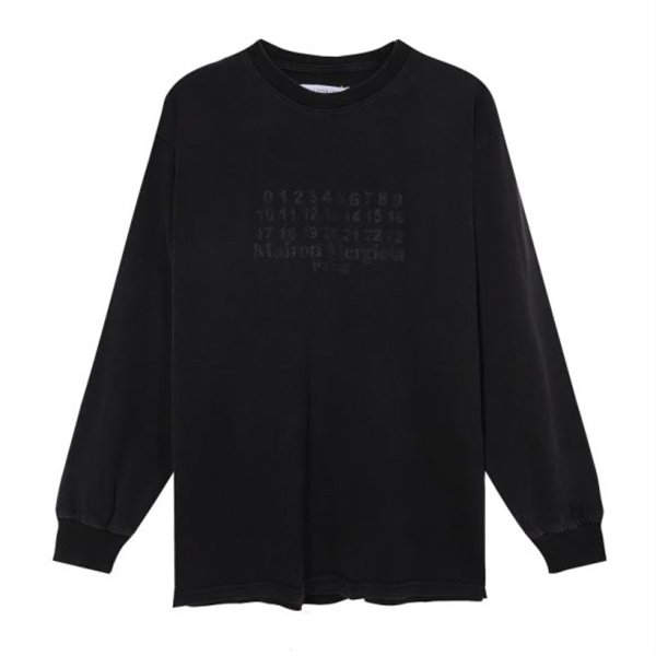 Maison Margiela スーパーコピー 長袖Ｔシャツ 刺繍 ロゴ プリント 人気 オシャレ感 メゾン マルジェラ