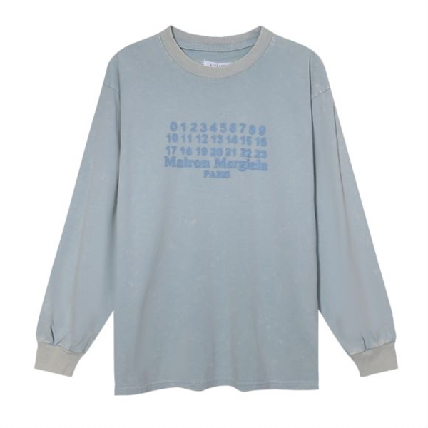 Maison Margiela スーパーコピー 長袖Ｔシャツ 刺繍 ロゴ プリント 人気 オシャレ感 メゾン マルジェラ