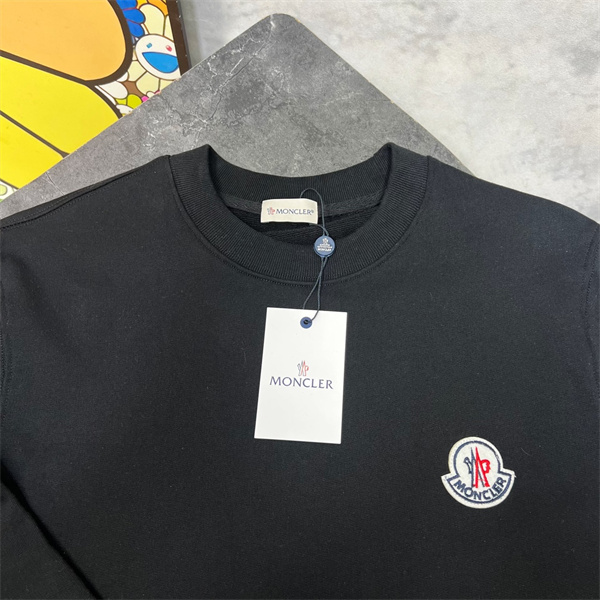 MONCLER コピー トレーナー クルーネック 100％綿生地 ゆったり オーバーサイズ ワッペン モンクレール