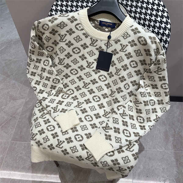 LOUIS VUITTON スーパーコピー セーター モノグラム カシミヤニット スウェット 柄 ルイヴィトン