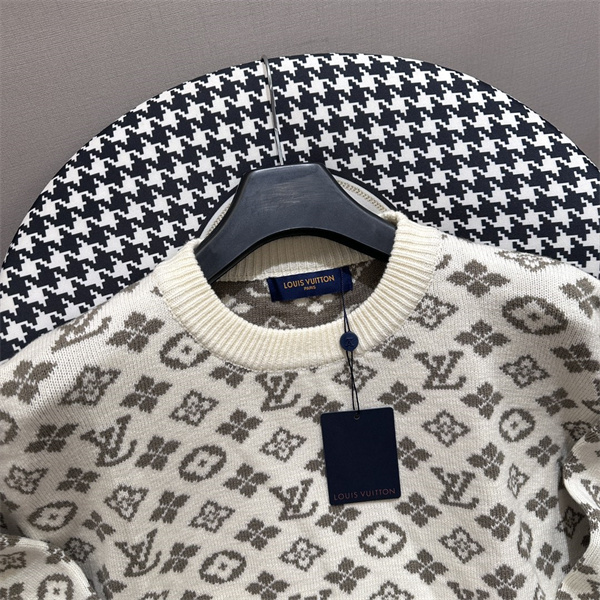 LOUIS VUITTON スーパーコピー セーター モノグラム カシミヤニット スウェット 柄 ルイヴィトン