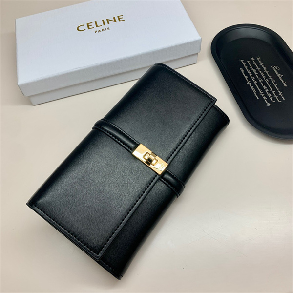 CELINE コピー 長財布 レザー カーフスキン LARGE シリーズ 16 in Shiny 10M033CQ7 セリーヌ