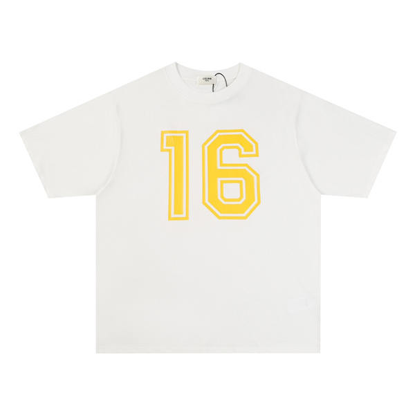 CELINE スーパーコピー Ｔシャツ ロゴ プリント 純綿素材 ユニセックス カジュアル セリーヌ
