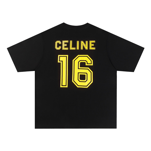 CELINE スーパーコピー Ｔシャツ ロゴ プリント 純綿素材 ユニセックス カジュアル セリーヌ