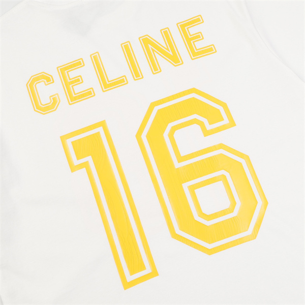 CELINE スーパーコピー Ｔシャツ ロゴ プリント 純綿素材 ユニセックス カジュアル セリーヌ