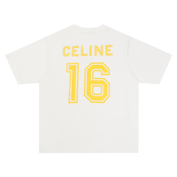CELINE スーパーコピー Ｔシャツ ロゴ プリント 純綿素材 ユニセックス カジュアル セリーヌ