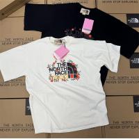GUCCI x ザノースフェイス スーパーコピー Tシャツ コラボ 花柄 2色 ユニセックス THE NORTH FACE