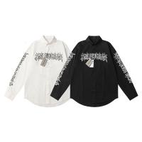 BALENCIAGA スーパーコピー シャツ ロゴ プリント ゆったり ユニセックス 2色 バレンシアガ