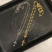 クロムハーツ コピー ネックレス TINY E CHプラス ロザリオ ネックレス 調節可能サイズ CHROME HEARTS