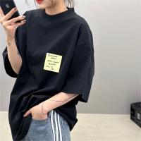 バレンシアガ コピー Ｔシャツ レーベル ロゴ オーバーサイズ プレミアム ロゴ プリント BALENCIAGA