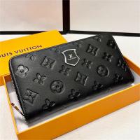 LOUIS VUITTON コピー 手持ちバッグ ジッピー ウォレット レザー エンボス加工 モノグラム柄 ルイヴィトン
