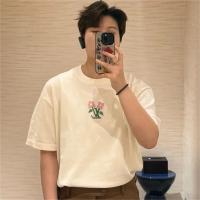 LOUIS VUITTON スーパーコピー Ｔシャツ コットン 花柄 クルーネックTシャツ コラボ ルイヴィトン