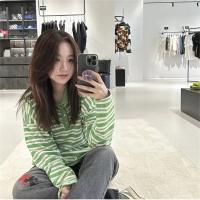 人気おすすめ CHROME HEARTS コピー 長袖Tシャツ 激安 ボーダー柄 花 グリーン クロス ロゴ クロムハーツ