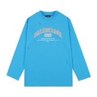 BALENCIAGA スーパーコピー 長袖Ｔシャツ Maison クラッシュ加工 オーバーサイズ バレンシアガ