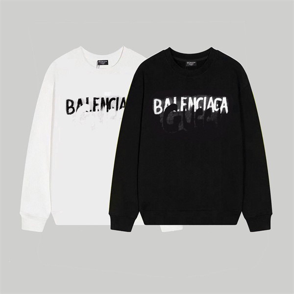 GUCCI X BALENCIAGA スーパーコピー トレーナー コラボ 落書き ロゴ プリント クルーネック バレンシアガ