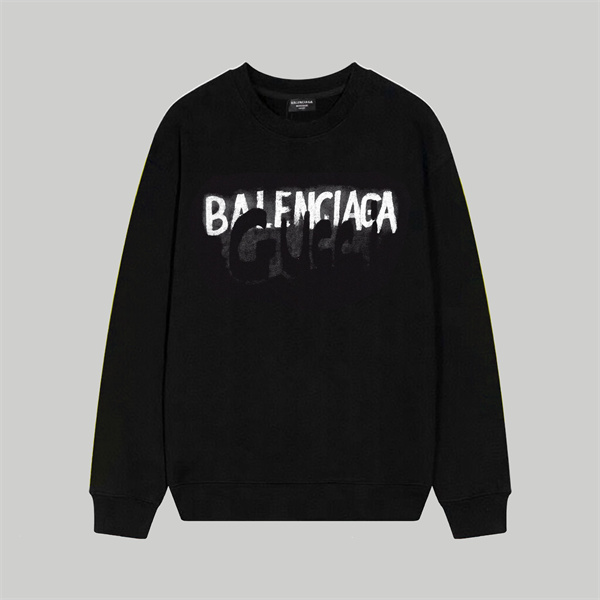 GUCCI X BALENCIAGA スーパーコピー トレーナー コラボ 落書き ロゴ プリント クルーネック バレンシアガ