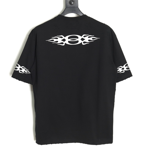 BALENCIAGA スーパーコピー Ｔシャツ ロゴ プリント ジャージー素材 ユニセックス クルーネック バレンシアガ