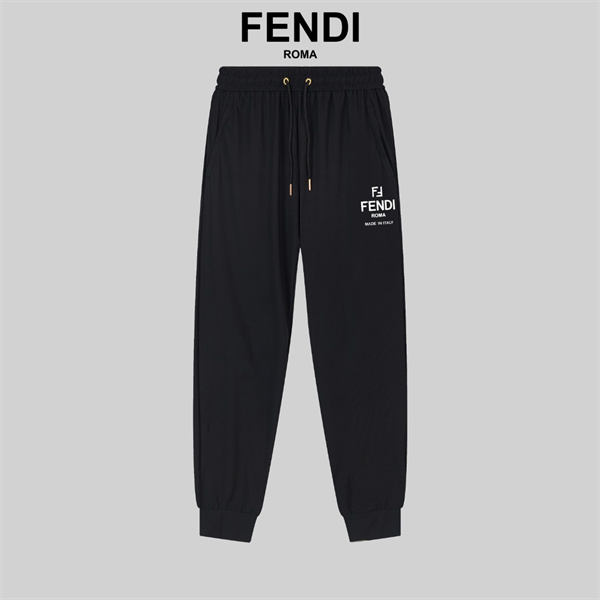 フェンディ スーパーコピー パンツ デザイン ロゴ プリント 2色 涼しい カジュアル FENDI
