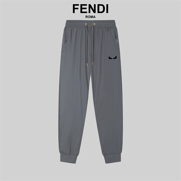 フェンディ コピー パンツ カジュアル ロゴ プリント ユニセックス カッコイイ 涼しい FENDI 
