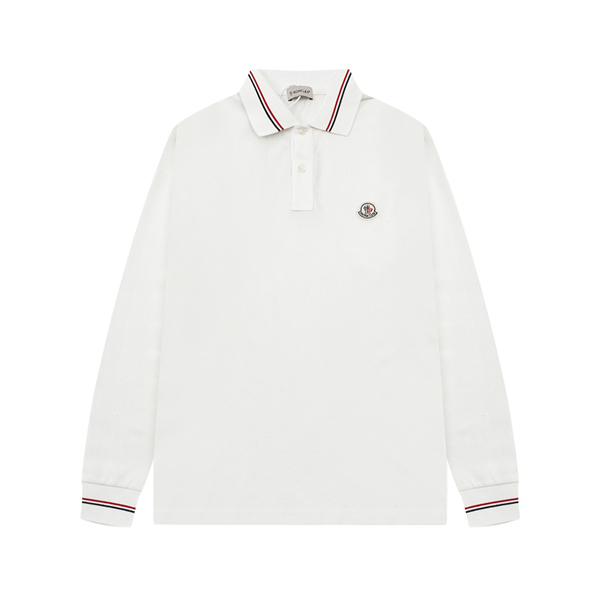 MONCLER スーパーコピー ポロシャツ ロゴ ワッペン 刺繍 ストライプ柄 モンクレール