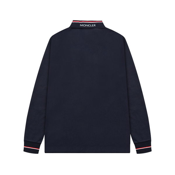 MONCLER スーパーコピー ポロシャツ ロゴ ワッペン 刺繍 ストライプ柄 モンクレール