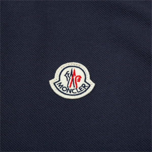MONCLER スーパーコピー ポロシャツ ロゴ ワッペン 刺繍 ストライプ柄 モンクレール