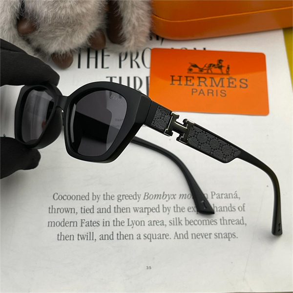 エルメス 偽物 サングラス UVカット Ｈロゴ 立体 3Ｄ 定番 シンプル HERMES