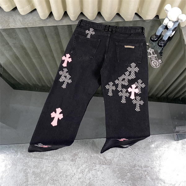 クロムハーツ コピー ジーンズ クロスパッチ デニムパンツ 超希少 セメタリー クロス CHROME HEARTS