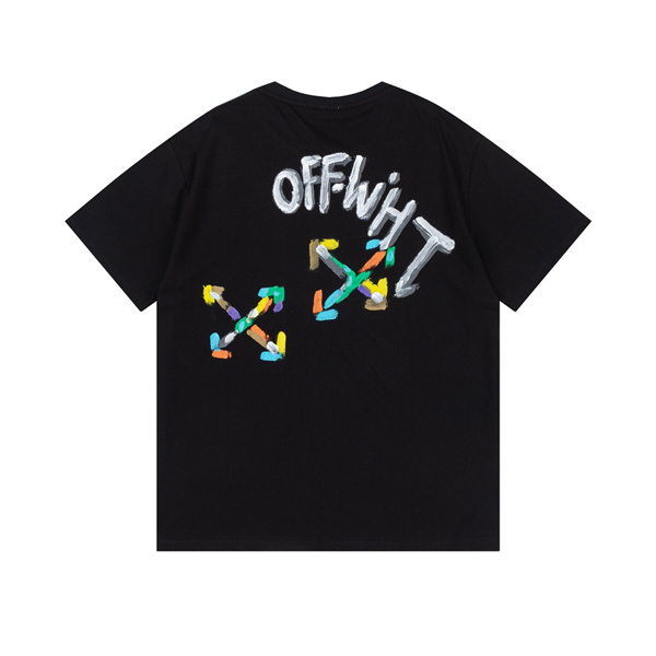 Off-White スーパーコピー Ｔシャツ グラフィティ モデル ゆったり バージョン 2色 オフホワイト