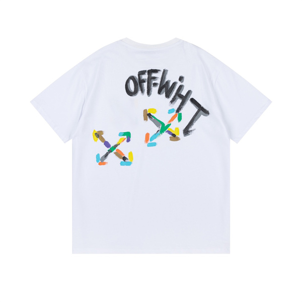 Off-White スーパーコピー Ｔシャツ グラフィティ モデル ゆったり バージョン 2色 オフホワイト