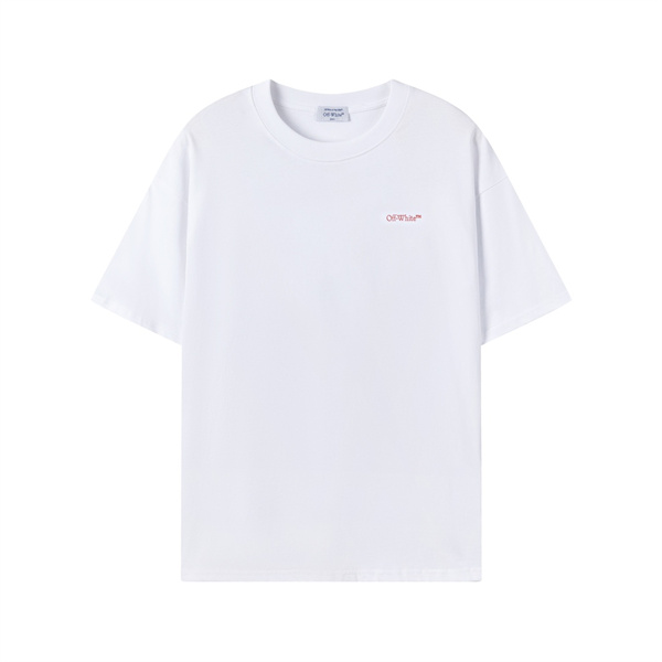 オフホワイト コピー Ｔシャツ 夏服 服 OO OFF 半袖 ユニセックス オーバーサイズ ロゴ プリント 矢印 Off-White