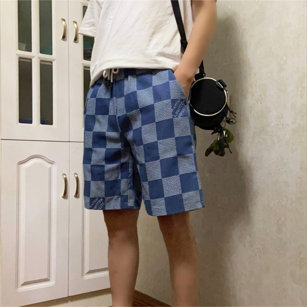 LOUIS VUITTON スーパーコピー デニムハーフパンツ デニム 純綿素材 ゆったり オーバーサイズ ルイヴィトン 