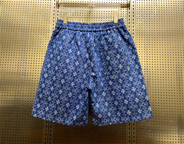 Chrome Hearts 高品質のクロムハーツクロスジャガードカップルデニムショートパンツ！ ゆったりフィット