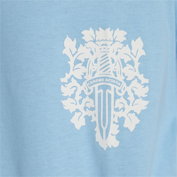 CHROME HEARTS コピー 長袖Tシャツ MIAMI BLUE マイアミ 限定ヴァインダガー プリント クロムハーツ 