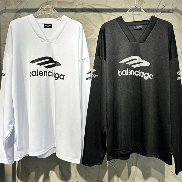 BALENCIAGA スーパーコピー 長袖Ｔシャツ SKIWEARシリーズ 3B ロゴ プリント バレンシアガ