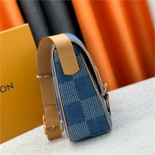 LOUIS VUITTON スーパーコピー メッセンジャーバッグ Montsouris シリーズ MM デニム 3D ルイヴィトン