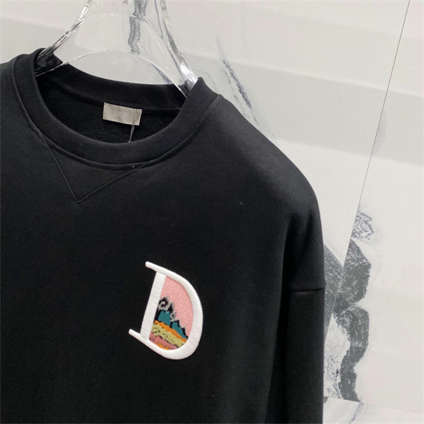 DIOR スーパーコピー パーカー CD Icon ロゴ 刺繍 ユニセックス 純綿 ディオール