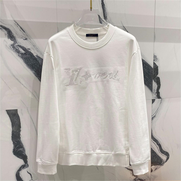 LOUIS VUITTON スーパーコピー トレーナー ロゴ 刺繍 サイン 純綿 男女兼用 ルイヴィトン