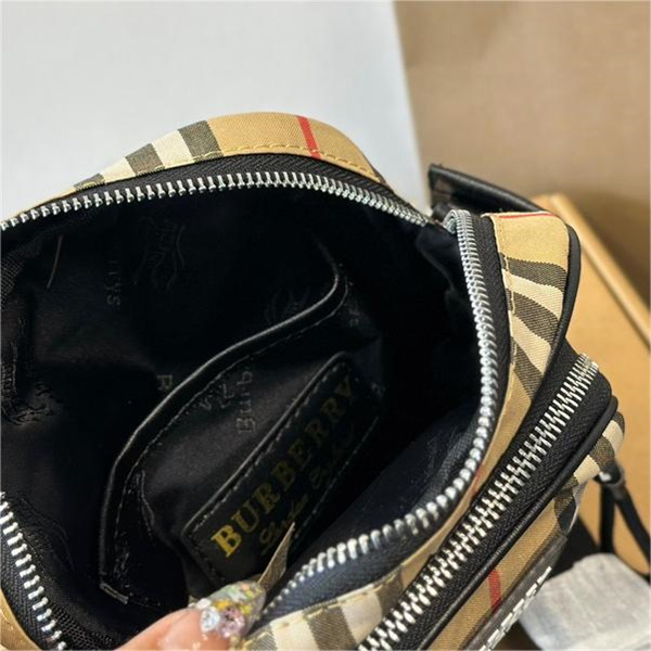 BURBERRY コピー ショルダーバッグ チェック柄 クロスボディバッグ ロゴ 収納性良い ヴィンテージ バーバリー
